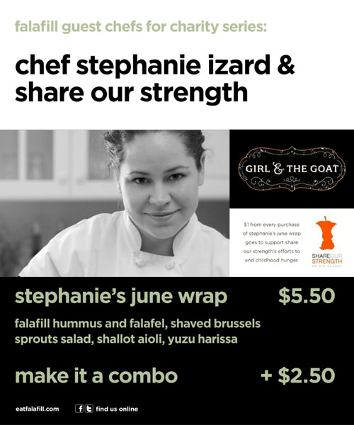 Chef Stephanie Izard for Share Our Strength