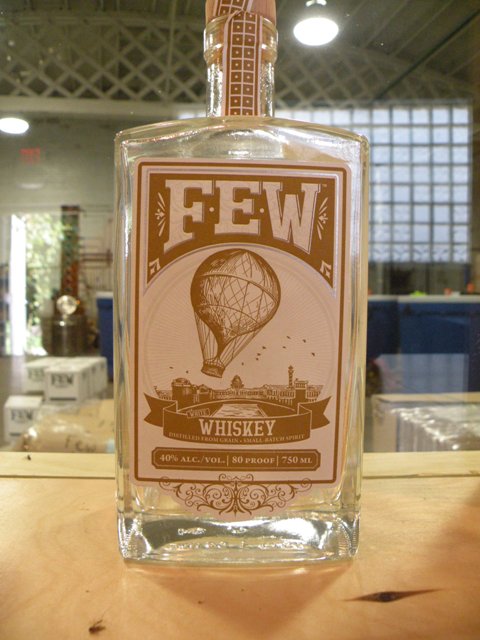 FEW Spirits\' white whiskey, which goes great with lemonade