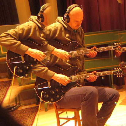 Billy Corgan at work in the studio.