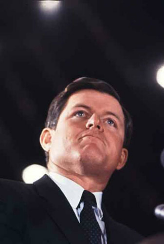 Edelman\'s personal predilection for cultivating the right people has resulted in his company\'s close relationships with movers and shakers like the late Sen. Ted Kennedy, shown here in 1968. (Art Shay)