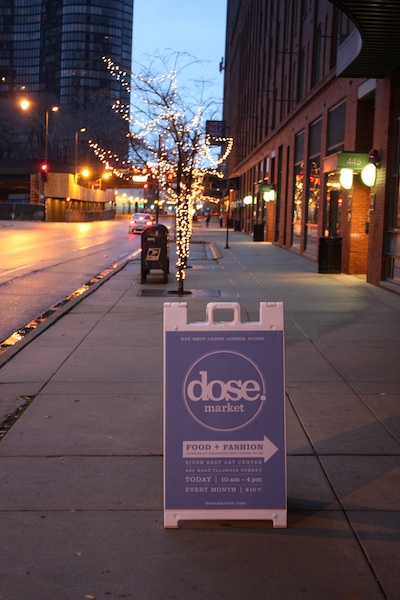 The entrance to Dose at 6:55 AM.