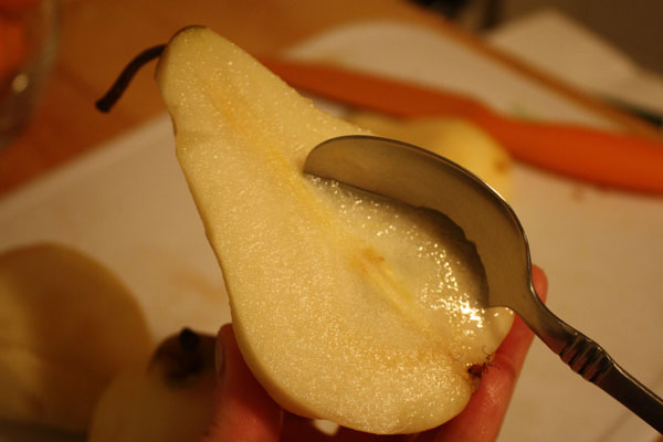 Cored Pear