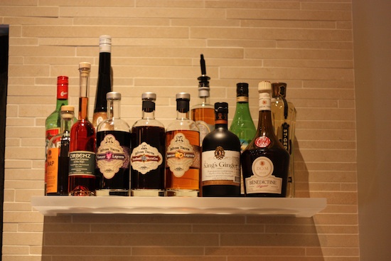 Some of the liquor selection. (Photo by Anthony Todd)