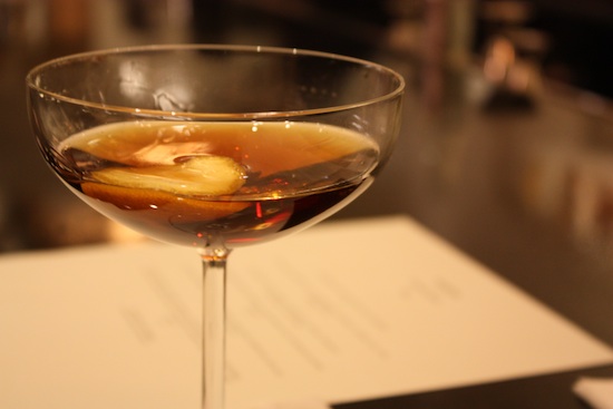 The \"Satan\'s Whiskers\" with old tom gin, vermouth and house-made marnier.  (Photo by Anthony Todd)
