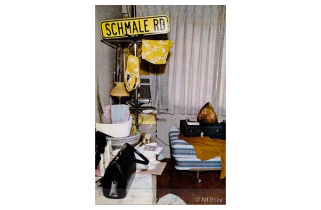 Nina Jo Schmale\'s room bore a Schmale road sign she had scored somewhere.