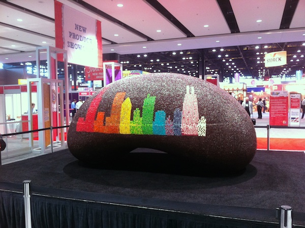 A giant replica of Cloudgate made of Jelly Belly beans greeted guests to the Expo.