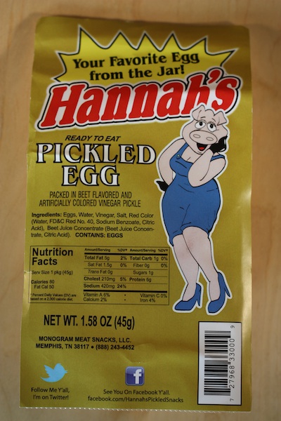 10) Hannah\'s Pickled Egg