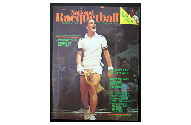 Shannon Wright, then a hippie but now a respected Minneapolis MD- winning one of her many titles. \r\nShe is now president of USA Racquetball and one of my sponsors to the Hall of Fame.\r\n