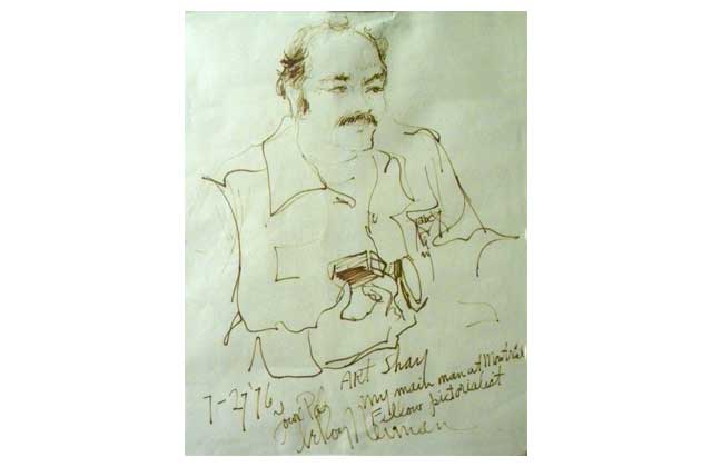 Here is a LeRoy Neiman sketch of Art Shay.