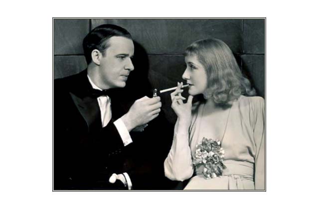 Alfred Lunt and Lynn Fontanne just before their marriage in 1922. Noel Coward, a lifelong intimate, wrote \<em\>Design for Living\<\/em\> for the couple, based on their colorful lifestyle.\r\n