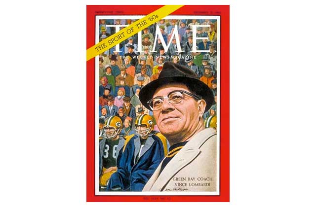 (Vince Lombardi, 1962) The Chaliapin picture hanging at the National Portrait Gallery next to the room with my photos of Hefner and Durocher. (Andy Griffith and artist Robert Crumb would be added through the years.)\r\n
