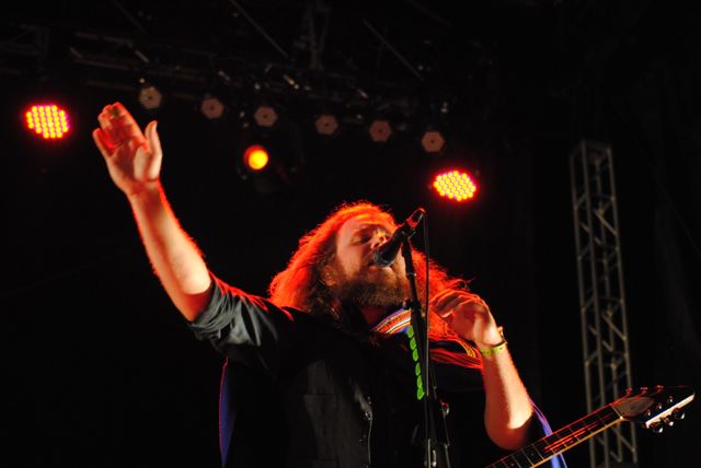 Jim James of My Morning Jacket performs at Forecastle Fest 2012 in Louisville. Photo by Samantha Abernethy.