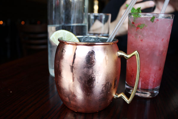 Moscow Mule and Raspberry Mojito
