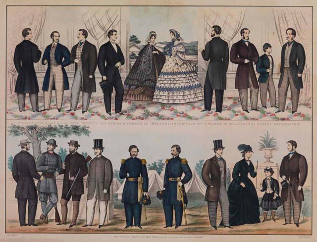 Men\'s and women\'s clothing of the 1860s. \<br\>\<br/\>\<em\>Don\'t miss a stitch of the subterfuge: Watch \<a href=\"http://ad.doubleclick.net/click;h=v2|3F95|0|0|%2a|g;260186108;0-0;0;82485715;31-1|1;48718935|48716268|1;;;pc=[TPAS_ID]%3fhttp://www.bbcamerica.com/copper?utm_source=Gothamist&utm_medium=banner&utm_campaign=copper\" rel=\"nofollow\" onClick=\"_gaq.push([\'_trackPageview\', \'/outgoing/Copper_fashion\'])\"\>BBC America\'s\<b\> COPPER\<\/b\>\<\/a\> when it premieres on Sunday, August 19th, at 10/c.  Only from Academy AwardÂ®-winner Barry Levinson and EmmyÂ® Award-winner Tom Fontana and only on BBC America.\<\/em\>\<br\>\<br\>\r\n\r\n\<iframe width=\"640\" height=\"360\" src=\"http://www.youtube.com/embed/5C1WfSzOpm8\" frameborder=\"0\" allowfullscreen\>\<\/iframe\>\<\/i\>\<img src=\"http://secure-us.imrworldwide.com/cgi-bin/m?ci=ade2011-ca&at=view&rt=banner&st=image&ca=copper&cr=site&pc=watcheffect&ce=siteservedtag&rnd=[timestamp]\" /\>