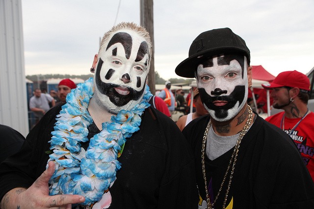 Violent J and Shaggy 2 Dope of Insane Clown Posse. Photos from The 2012 Gathering of the Juggalos in Cave-In-Rock, IL by \<a href=\"http://www.flickr.com/photos/jimkiernan/\"\>Jim Kiernan\<\/a\>
