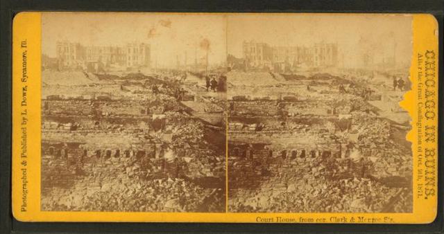 Another devastated corner: Clark and Monroe Streets in the Loop.  (Image via New York Public Library)\<img src=\"http://secure-us.imrworldwide.com/cgi-bin/m?ci=ade2011-ca&at=view&rt=banner&st=image&ca=copper&cr=site&pc=watcheffect&ce=siteservedtag&rnd=[timestamp]\" /\>\<img src=\"http://ad.doubleclick.net/imp;v1;f;260186108;0-0;0;84274302;1|1;48718935|48716268|1;;cs=l;pc=[TPAS_ID];%3fhttp://ad.doubleclick.net/dot.gif?[timestamp]\"\>