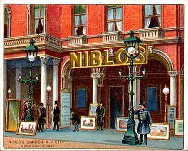 \<br\>One of the most popular \<strong\>VENUES\<\/strong\> was \<a href=\"http://www.musicals101.com/bwaypast4.htm#Niblo\'s\"\>Nibloâs Garden\<\/a\>, a 3,200 seat auditorium at the corner of Broadway and Prince Street. There, attendees could enjoy refreshments and high-brow as well as low-brow performances.\<br/\>Its manager was actor \<a href=\"http://www.green-wood.com/2010/william-wheatley-saved/\"\>William Wheatley\<\/a\> and he directed \<A href=\"http://en.wikipedia.org/wiki/The_Black_Crook\"\>\<em\>The Black Crook\<\/em\>\<\/a\>, considered the first American musical, in 1866.\<br/\>\<br/\> The show was extremely popular because it featured Parisian ballet dancers and an unprecedented amount of \"female flesh\"â\"the sale of men\'s opera glasses had reached an all-time high,\" according to \<em\>Gotham: A History of New York City to 1898\<\/em\>. And Mark Twain wrote, \"The scenery and legs are everything...\<strong\> Girlsânothing but a wilderness of girlsâ stacked up, pile on pile, away aloft to the dome of the theatre... dressed with a meagerness that would make a parasol blush\<\/strong\>.\" \<br/\> \<br/\>\<em\>19th century New York\'s elite and underbelly await you in \<a href=\"http://ad.doubleclick.net/click;h=v2|3F95|0|0|%2a|t;260186108;0-0;0;82485700;31-1|1;48718935|48716268|1;;;pc=[TPAS_ID]%3fhttp://www.bbcamerica.com/copper?utm_source=Gothamist&utm_medium=banner&utm_campaign=copper\" rel=\"nofollow\" onClick=\"_gaq.push([\'_trackPageview\', \'/outgoing/Copper_150Years\'])\"\>BBC America\'s \<b\>COPPER\<\/b\>\<\/a\>. Watch the premiere of the riveting new series from Academy AwardÂ®-winner Barry Levinson and EmmyÂ® Award-winner Tom Fontana on Sunday, August 19, at 10/9c, only on BBC America. For more updates on the series, be sure to \<a href=\"https://www.facebook.com/CopperTV\" rel=\"nofollow\" onClick=\"_gaq.push([\'_trackPageview\', \'/outgoing/Copper_150Years\'])\"\>like \<b\>COPPER\<\/b\> on Facebook\<\/a\> and \<a href=\"https://twitter.com/#!/coppertv\" rel=\"nofollow\" onClick=\"_gaq.push([\'_trackPageview\', \'/outgoing/Copper_150Years\'])\"\>follow \<b\>COPPER\<\/b\> on Twitter\<\/a\>.\<\/em\>\<br/\>\<br/\>\<iframe width=\"640\" height=\"360\" src=\"http://www.youtube.com/embed/5C1WfSzOpm8\" frameborder=\"0\" allowfullscreen\>\<\/iframe\>\<\/i\>\<img src=\"http://secure-us.imrworldwide.com/cgi-bin/m?ci=ade2011-ca&at=view&rt=banner&st=image&ca=copper&cr=site&pc=watcheffect&ce=siteservedtag&rnd=[timestamp]\" /\>