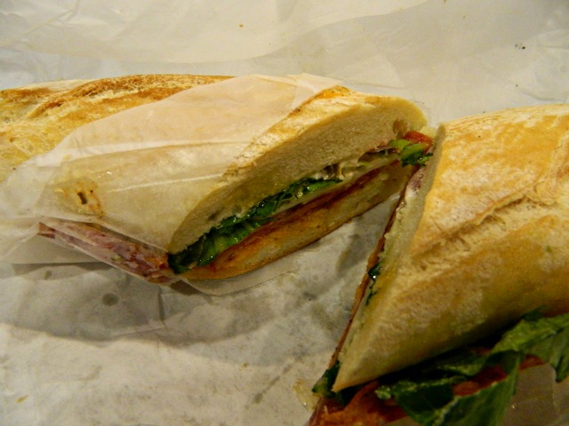 Goose the Market\'s Batali sandwich is a spicy, delicious lunch option.