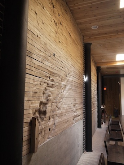 Interior Wall made from 110 Year Old Wood from a former Grain Elevator in Northern WI