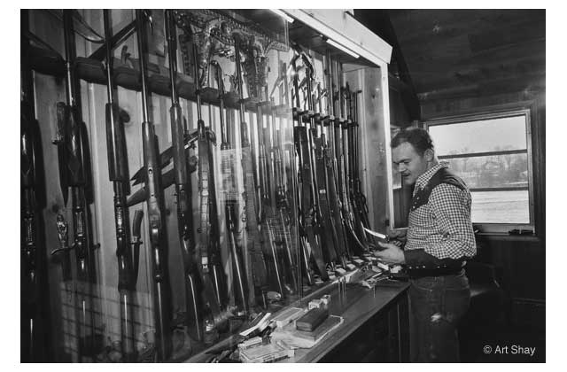 That long ago week I also had to do a \<em\>Life\<\/em\> story on gun fancier-war novelist James Jones. He proudly showed me his gun collection in Marshall, Illinois.