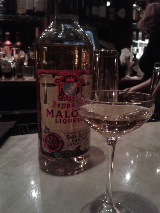 The classiest Malort shot of all time, at Sepia