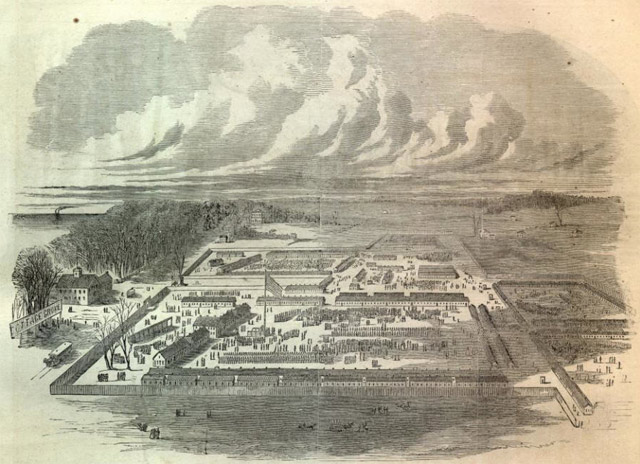 Camp Douglas in 1863.