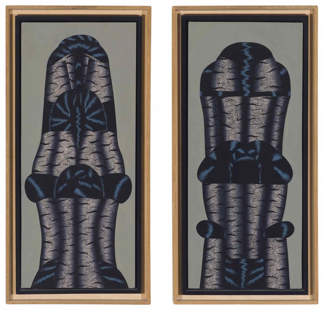 Christina Ramberg, Sleeve Mountain #1 and #2, 1973. Collection Museum of Contemporary Art Chicago, gift of Albert J. Bildner.